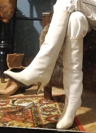 Итальянские винтажные сапоги-трубы