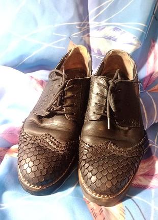 Черевики броги відкритого типу