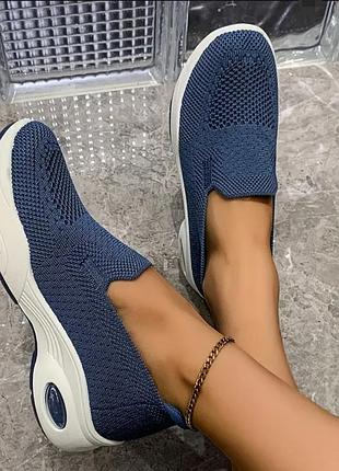 Женские дышащие легкие кроссовки-слипоны