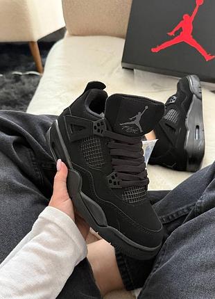 Кроссовки air jordan retro 4 black cat
