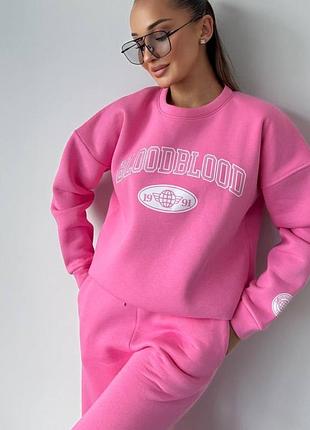 Спортивний костюм, тринитка на флісі, теплий брючний костюм, світшот худі джоггери