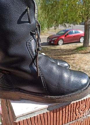 Утеплені шкіряні чоботи на широку стопу duckfeet