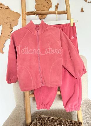 Флісовий костюм теплий кофта на замку штани на резинці