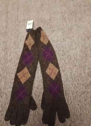 Длинные перчатки перчатки ralph lauren из шерсти и альпаки