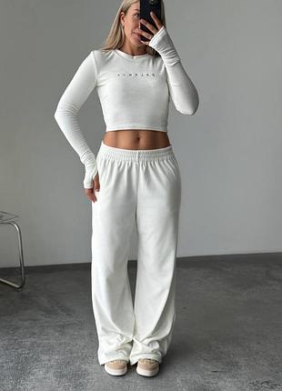 Крутий велюровий прогулянковий костюмчик