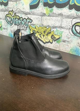 Ботинки челсі кожані , кінні ботинки 35р 22см fouganza