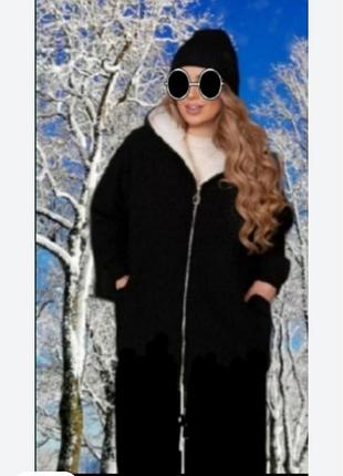 (74-84р)супербатал
шикарное пальто стрейч
хлопковое с начесом
 на подкладке
барашик тэди!