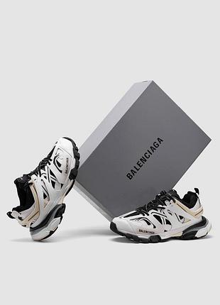 Кроссовки track worn out white, black low top