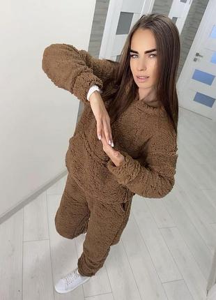 Піжама/костюм тедді (плюш) шоколад