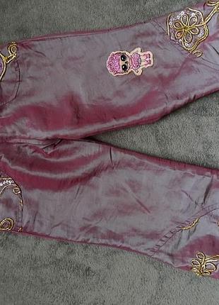 Продам зимові штани на дівчинку 3-4 .