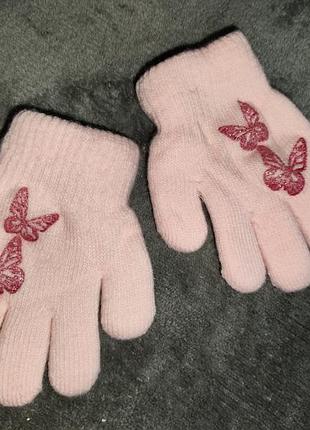 Перчатки для девочки 12-24м.