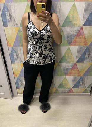 Майка на бретелях , майка бельевой стиль