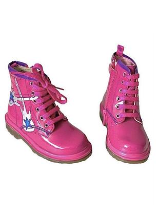 Нові з бірками демісезонні напівчоботи для дівчинки agatha ruiz de la prada (131971,лак) на 24,32,35 розмір