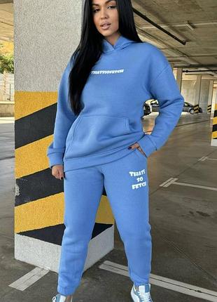 Теплый женский спортивный костюм