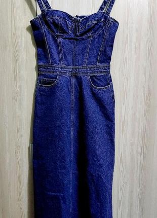 Сарафан джинсовый