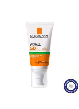 Сонцезахисний крем-гель для обличчя la roche-posay anthelios xl gel-crema spf 50+ матувальний, 50 мл