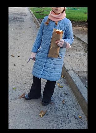 Пальто стьобане демісезон, дуже гарне, заміри на фото