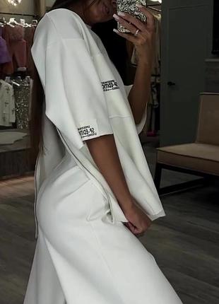 Костюм двойка комплект брюки свободного кроя и кофточка с игривой молнией на спинке 🙌