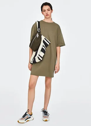 Платье zara хаки