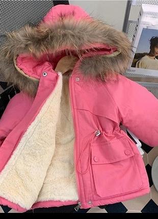 Стильная теплая парка для девочек