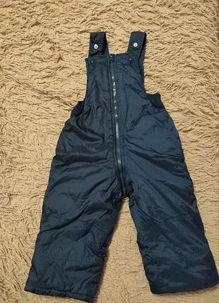 Зимові штани напівкомбінезон, 80 см