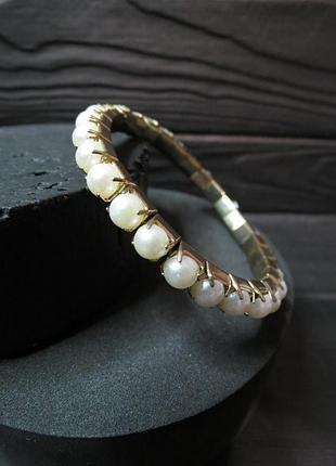 Браслет искусственный жемчуг