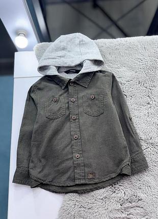 Сорочка з капішоном george для хлопчика 12-18 місяц 86 см