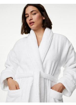 Халат білий бавовна marks&spencer s
