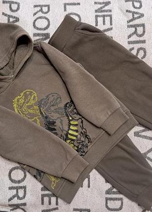 Костюм с капюшоном на мальчика утепленный kids headquarters на три года (92-98)