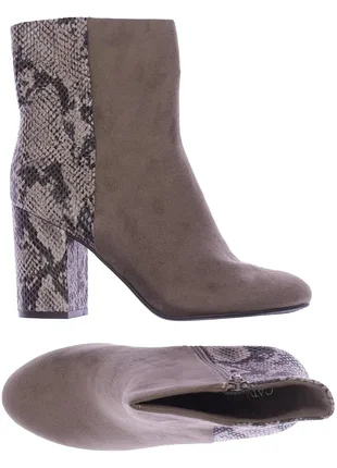 Замшевые сапожки ботинки с змеиными вставками catwalk 37