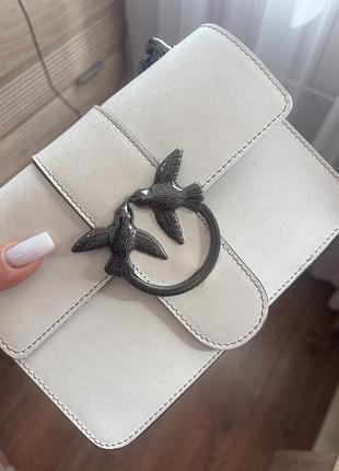 Сумка біла, шкіряна