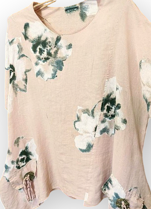 Шикарна сорочка 🔥в стилі бохо оверсайз ❤️ преміум якості італія ❤️❤️❤️ 100%льон.