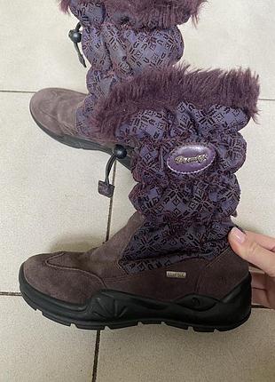 Чоботи дитячі gore-tex primigi 33 розмір зимові високі  утеплені на затяжках