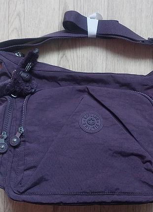 Сумка на плечо kipling c брелком (новая)