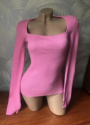 Лонгслив в рубчик