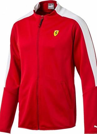 Puma sf scuderia ferrari t7 track jacket rosso corso size m