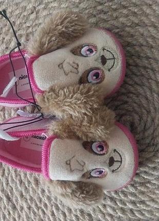 Тапочки для дівчинки скай paw patrol р.20