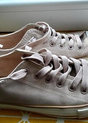 Розовые кеды, искусственная замша