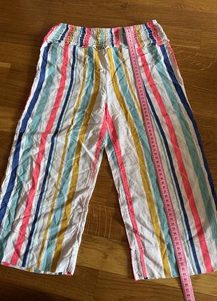 Штани брюки дитячі в полоску штапельні