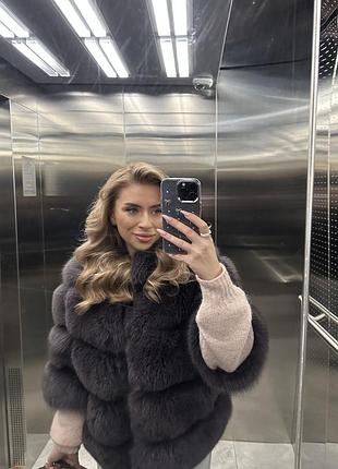 Шуба з хутра фінського песця