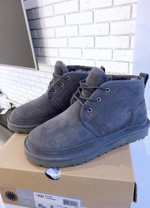 Ugg boot blue, ботинки/угги с мехом замшевые