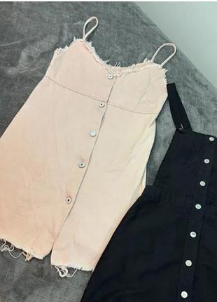 Комбінезон джинсовий в кольорі вершкове масло