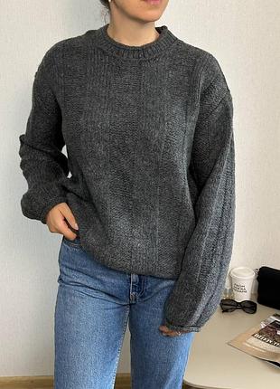 Базовий сірий светр