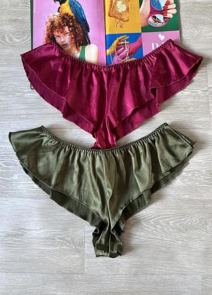 Атласные трусы 2 пари