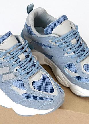 Женские кроссовки натуральная кожа/замша