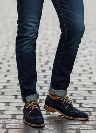 Невероятные замшевые оксфорды бренда мужской обуви из нимечки gordon &amp; bros