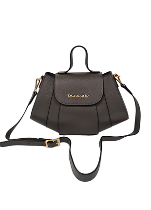 Італійська сумочка фірми di gregorio шкіра сіра