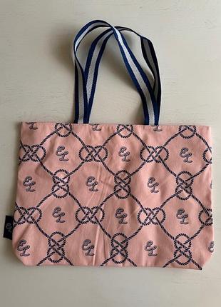 Сумка-шопер estee lauder жіноча, оригінал, нова — повсякденна, для покупок, пляжна