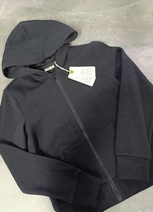Кофта на дівчинку чорна на блискавці двонитка на 152 см від ovs