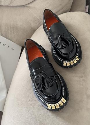 Шкіряні лофери sandro